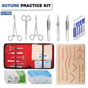 Kit de Herramientas de Sutura Médica para Estudiantes de Disección Dentavex Corporation DC-S-9 - Almohadilla de Silicona Duradera para Sutura en Cirugía General - Product Image 4