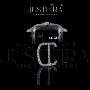 Designer Fashion VVS Moissanite Quartz Stainless Steel Glass Silver <b>Case</b> Unisex <b>Watch</b> Elegant Sleek Timepiece Brilliant Gemstone - Product Image 5