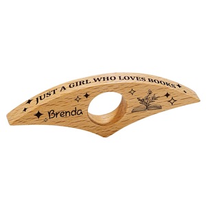 Soporte de Anillo para el Dedo para Leer Libros, Sujetador de Dedos de Madera - Product Image 1