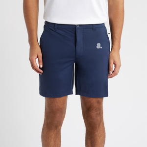 Pantalones Cortos Bermuda Azul Marino para Hombre, con Logotipo Frontal, Secado Rápido, Resistentes al Agua, Bolsillos, Cierre de Cremallera, Cintura Media, Poliéster - Product Image 1