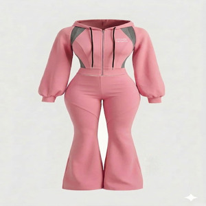 ชุดวอร์มผู้หญิง Clovix Sports ราคาประหยัด ชุดออกกำลังกายสวมใส่สบาย ชุดลำลองสำหรับเล่นกีฬา ผลิตจำนวนมาก - Product Image 6