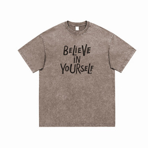 Custom Acid Wash T Shirt Men Women Unisex Oversized <b>Vintage</b> Streetwear <b>Tee</b> OEM Private Label Manufacturer Loose Fit Style <b>Tee</b> - Product Image 2