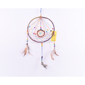 Atrapasueños Arcoíris con Péndulo, Decoración Tejida Colorida para Colgar en la Pared del Hogar - Product Image 1