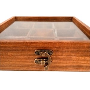 Handmade Wooden Spice <b>Box</b> with Multiple Compartments - Product Image 6