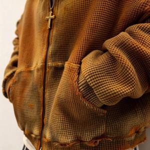 Sudadera con capucha de tejido gofrado personalizada, sudadera térmica, sudadera con estampado personalizado, sudadera con serigrafía, sudadera con estampado bordado, sudadera gruesa - Product Image 2