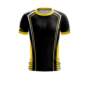T-shirts d'e-sport de haute qualité 100% polyester, maillots à séchage rapide avec impression par sublimation de logo personnalisé, vêtements d'e-sport personnalisables - Product Image 1