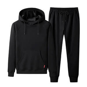 Conjunto deportivo de algodón de alta calidad Innovears para hombre, chándal con capucha y pantalones jogger con logo personalizado. - Product Image 4