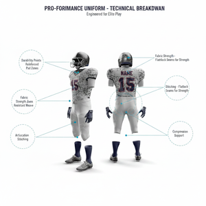 Hot Selling Protective Gear Team Wear Player Name & Number American Football Uniforms Customized Brand Name Football Kits Men's - Product Image 2