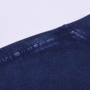 T-shirt vierge OEM Premium en coton 100% 230 g/m² pour homme, confortable et décontracté, effet délavé à l'acide, personnalisable avec logo, vente en gros - Product Image 6