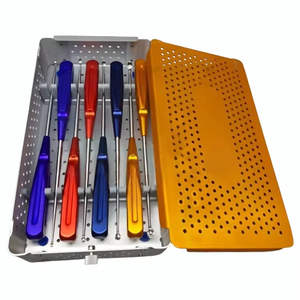 Ensemble d'instruments orthopédiques pour la colonne vertébrale Dom Med Dynamics Premium American Rainbow |   Cervical en acier inoxydable manuel de haute qualité - Product Image 1