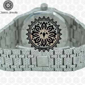 Montre de luxe pour homme Charm Jewells, boîtier en acier inoxydable, cadran de 40 mm, mouvement mécanique analogique, date automatique, luminescent, étanche 10 bars - Product Image 5