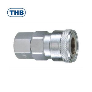 Acoplamiento Neumático de Acero de Alta Presión Tipo C Japonés THB, Cuerpo Pequeño, Rosca Hembra PT - Product Image 1