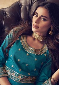 Robe de réception Bollywood, dernière collection, tenue indienne pakistanaise pour femmes, robe prête-à-porter exclusive, vêtement ethnique, 80143 - Product Image 2