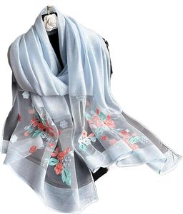 Luxury Women Hijab Shiny <b>Lace</b> <b>Scarf</b> Silk Soft Shawls and Wraps Embroidery Flower Thin <b>Scarves</b> Foulard - Product Image 5