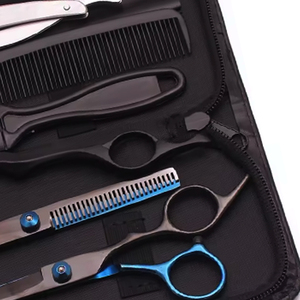 Kit de Peluquería IMANS ENTERPRISES, Tijeras de Entresacar de 6.7 Pulgadas, Acero Inoxidable, Color Personalizado, Herramientas Profesionales de Salón para Peluqueros - Product Image 3