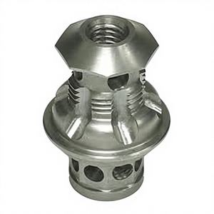 Boquilla atomizadora industrial mecanizada con precisión (a veces también llamada boquilla de pulverización de fluidos o boquilla de chorro) - Product Image 1