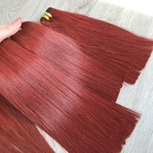 ชุดมัดและการปิดผมตรงกระดูก Cajun สีเข้มผมคนเวียดนาม6นิ้วถึง30นิ้ว - Product Image 3