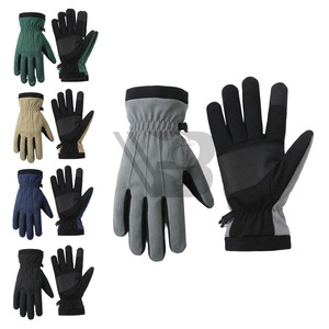 Style Anti-Slip Touchscreen Leather Motorbike <b>Gloves</b> Thermal Breathable Winter Outdoor Sports for Running Cycling Hiking Ski - Product Image 3