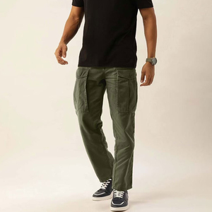 Cargo Pants with Elastic Waist Comfortable Cotton Blend Utility Pants Perfect for Casual and Travel Wear - Product Image 5