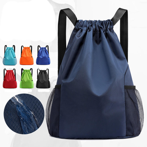 Multi Functional <b>Waterproof</b> Lightweight Sports <b>Drawstring</b> <b>Bag</b> Backpack for School Gym and Outdoor Activity Use - Product Image 1