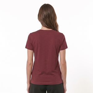 Camiseta de Mujer al por Mayor de Alta Calidad, Personalizable con Logotipo, Cuello en V Profundo, Lisa, 100% Algodón - Product Image 5