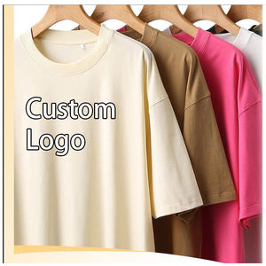 T-shirts vierges en coton de haute qualité pour hommes, design épais, pour impression, logo, streetwear, coupe ample - Product Image 4