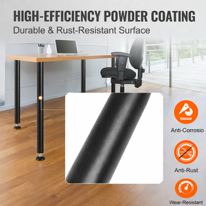 Adjustable Desk Legs 28-inch, Sturdy Steel Construction, <b>Set</b> of <b>4</b> Furniture Support Legs 1200lb Load EDPTBL025 - Product Image 5