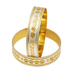 Brazaletes de Latón Chapados en Oro de Dos Tonos, Estilo Sudafricano, Corte Láser, 15MM, CNC, Venta al por Mayor - Product Image 2