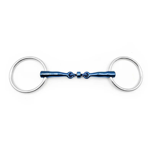 Brida de titanio de doble articulación para caballo, la más vendida, con mordaza suelta, fabricada por OEM, equipo ecuestre premium para exportación. - Product Image 1