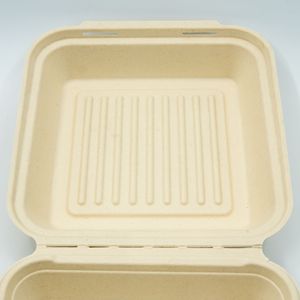 ภาชนะใส่อาหารอ้อยทนทานต่อการรั่วซึมย่อยสลายได้ทางชีวภาพ - Product Image 2