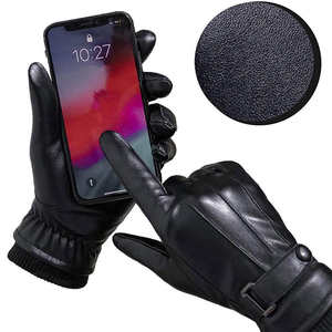 Gants en cuir au design unique pour l'hiver, style décontracté, gants unis – Meilleurs prix du fabricant professionnel - Product Image 4