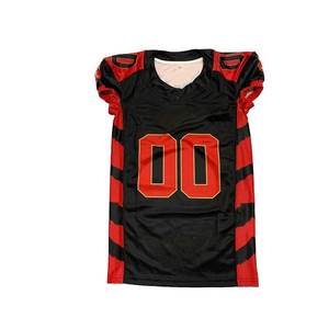 Uniforme de football américain personnalisé avec impression par sublimation, manches courtes, super doux et séchage rapide, confort estival, fabriqué au Pakistan - Product Image 1