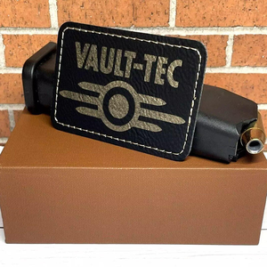Custom Leather Labels for Hats Jackets Bags with <b>Adhesive</b> Back Engraved Logo Durable Apparel Branding Patches - Product Image 3