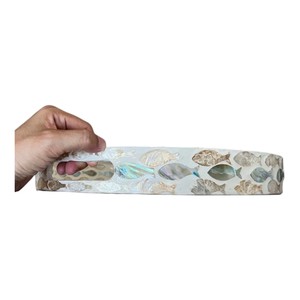 Luxury Mother of Pearl Serving Tray Handmade Inlay <b>Shell</b> Decorative Tray for Home Hotel Restaurant Serving and Gift Use - Product Image 3