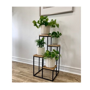 Elegant Iron <b>Plant</b> Pot Stand with Strong Durable <b>Frame</b> for Indoor Outdoor Garden Balcony Living Room Decorative Planter Display - Product Image 6