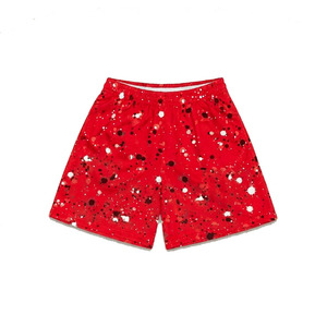 <b>Men's</b> <b>Red</b> Dot Sublimated Print Basketball Mesh <b>Shorts</b> Drawstring Quick Dry Casual Mid Waist Polyester - Product Image 2