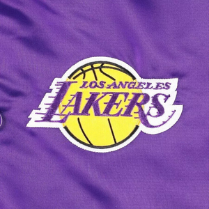 Chaqueta Varsity Morada de Satén de Los Ángeles - Product Image 3