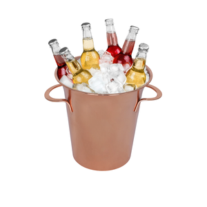 Mantiene las Bebidas Frías por Más Tiempo, Cubo de Hielo para Champán de Acero Inoxidable, Color Oro Rosa, Cubo de Doble Uso para Vino y Cerveza para Cenas - Product Image 6