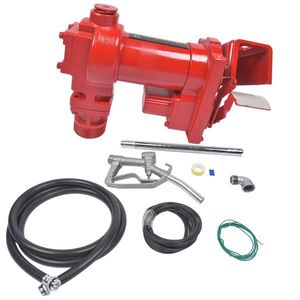 Pompa di Trasferimento Carburante Rossa di Alta Qualità 12 Volt 20 GPM con Kit Ugello per Auto, Camion, Trattore, Diesel, Benzina, Cherosene, Cavo da 6m, Garanzia 1 Anno - Product Image 2