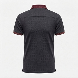 Camisas Personalizadas al por Mayor para Hombre, Manga Corta, Diseño Sólido, Estilo Casual, Tejido Transpirable de Poliéster/Algodón, Corte Regular, OEM - Product Image 2