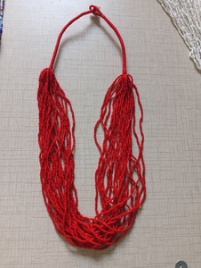 Collar de Cuentas de Vidrio Vintage Hecho a Mano, Joyería Bohemia de Moda, Collar de Cuentas Multicapa, Ecológico, Venta al por Mayor - Product Image 4