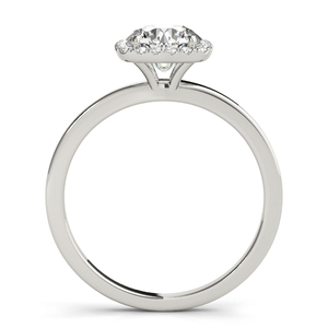IGI Certified Round Lab Grown Diamond <b>Cushion</b> Halo Bridal Engagement & <b>Wedding</b> <b>Ring</b> Set 10K 14K 18K Gold 925 935 Silver - Product Image 4
