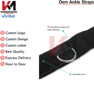 Heavy Duty Ankle Strap Gym Cable Attachment Leg Workout Kickback Strap OEM Supplier - Product Image 6