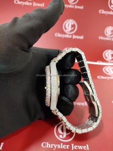 Reloj de lujo para hombre totalmente helado, probador de diamantes, busto ostentoso completo, movimiento automático VVS Moissanite, moda de cadera de acero inoxidable - Product Image 6