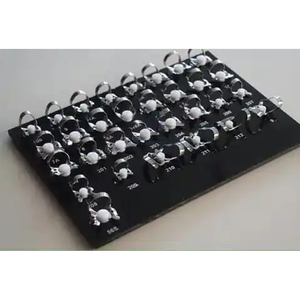 Ensemble de 31 pinces à diaphragme en caoutchouc, instruments dentaires endodontiques manuels en acier inoxydable allemand avec plateau noir, certifiés CE - Product Image 2