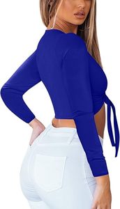 Top Corto para Mujer, Tela Suave, Ajuste Cómodo, Estilo Casual Diario, Ligero - Product Image 5
