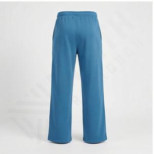 Pantalones de chándal OEM personalizados al por mayor con los últimos diseños en blanco, pantalones holgados de pierna ancha grises para hombre, pantalones para correr para hombre - Product Image 3