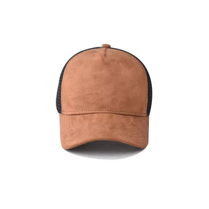 Nouvelle Casquette Trucker en Daim Tendance pour Homme, avec Dos en Maille, Visière Courbée, Réglable, Snapback, pour Extérieur et Décontractée, Casquette de Baseball, Logo Personnalisé OEM - Product Image 4