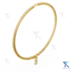 สร้อยคอเพชรเลี้ยงในห้องปฏิบัติการทรงหยดน้ำ ดีไซน์ดอกไม้ ทองคำแท้ 14K 18K สำหรับผู้หญิง เหมาะสำหรับงานปาร์ตี้ งานแต่งงาน และวันครบรอบ - Product Image 6