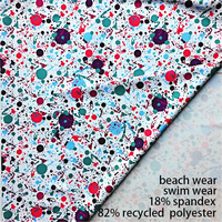 Tela Anti-UV de Poliéster Reciclado y Spandex para Trajes de Baño, Elástica en 4 Direcciones, Transpirable, de Secado Rápido, Ecológica, Digital, para Niños